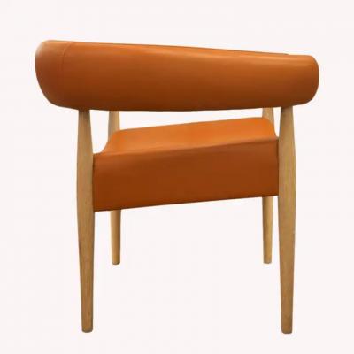Nanna Ditzel Nanna Ditzel Pair of Ring Chairs in Cognac Color Leather