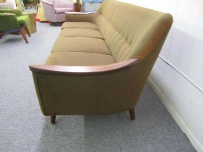 Nanna Ditzel Nanna Ditzel Style Four Seat Sculptural Teak Sofa Mid Century Danish Modern