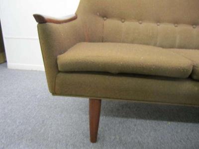 Nanna Ditzel Nanna Ditzel Style Four Seat Sculptural Teak Sofa Mid Century Danish Modern