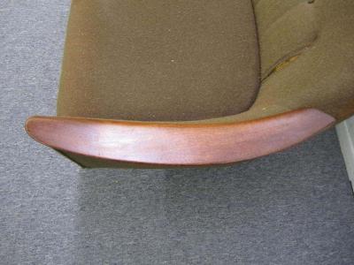 Nanna Ditzel Nanna Ditzel Style Four Seat Sculptural Teak Sofa Mid Century Danish Modern