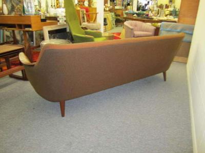 Nanna Ditzel Nanna Ditzel Style Four Seat Sculptural Teak Sofa Mid Century Danish Modern
