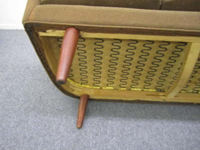 Nanna Ditzel Nanna Ditzel Style Four Seat Sculptural Teak Sofa Mid Century Danish Modern