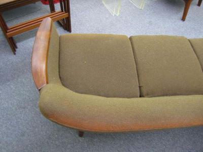 Nanna Ditzel Nanna Ditzel Style Four Seat Sculptural Teak Sofa Mid Century Danish Modern