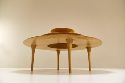 Nanna Ditzel Rare Nanna Ditzel Coffee Table in Maple Wood for BRDR Kruger Denmark 1980s