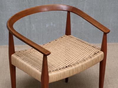 Nanna Ditzel Sculptural Nanna Ditzel Teak Armchair Model 113 Kolds Savvaerk Denmark 1950s