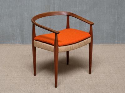 Nanna Ditzel Sculptural Nanna Ditzel Teak Armchair Model 113 Kolds Savvaerk Denmark 1950s