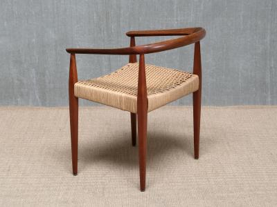 Nanna Ditzel Sculptural Nanna Ditzel Teak Armchair Model 113 Kolds Savvaerk Denmark 1950s