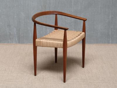 Nanna Ditzel Sculptural Nanna Ditzel Teak Armchair Model 113 Kolds Savvaerk Denmark 1950s