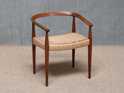 Nanna Ditzel Sculptural Nanna Ditzel Teak Armchair Model 113 Kolds Savvaerk Denmark 1950s