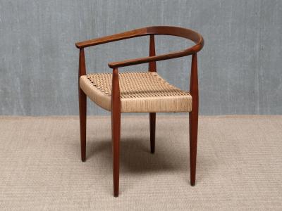 Nanna Ditzel Sculptural Nanna Ditzel Teak Armchair Model 113 Kolds Savvaerk Denmark 1950s