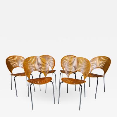 Nanna Ditzel Set Nanna Ditzel Trinidad Dining Chairs Fredericia 1993