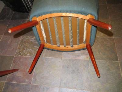 Nanna Ditzel Wonderful Pair Danish Scoop Lounge Chairs in the Style of Nanna Ditzel