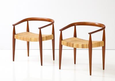 Nanna Jorgen Ditzel Pair of Nanna Ditzel Arm Chairs