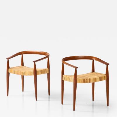 Nanna Jorgen Ditzel Pair of Nanna Ditzel Arm Chairs