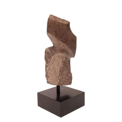 Naomi Feinberg Naomi Feinberg Morceau Sculpture In Red Italian Marble 1977 Signed and Dated 
