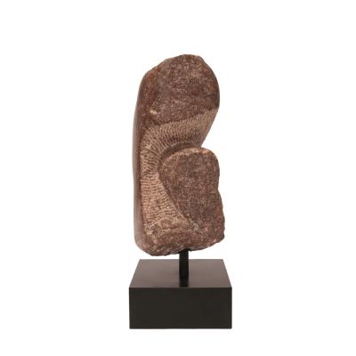 Naomi Feinberg Naomi Feinberg Morceau Sculpture In Red Italian Marble 1977 Signed and Dated 