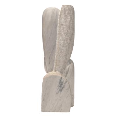 Naomi Feinberg Naomi Feinberg Tranquillo Sculpture In Grey Italian Marble 1970s