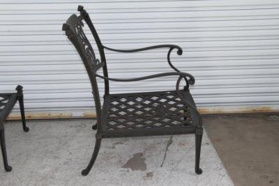 Naples Aged Bronze Aluminum Outdoor Patio Set by Fortunoff