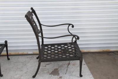 Naples Aged Bronze Aluminum Outdoor Patio Set by Fortunoff