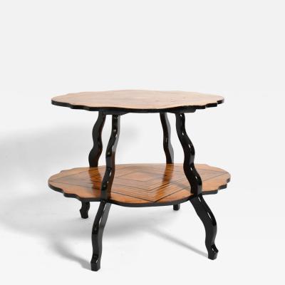 Napoleon 3 diamond pattern side table XIXth c 