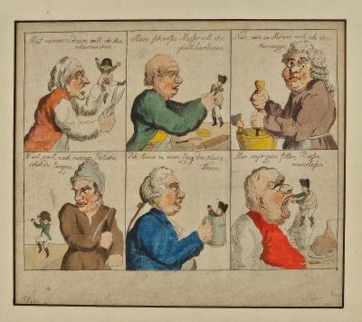 Napoleon Cartoon Germany circa 1820