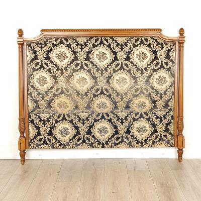 Napoleon III Carved Beechwood Louis XVI Style Bed France circa 1880