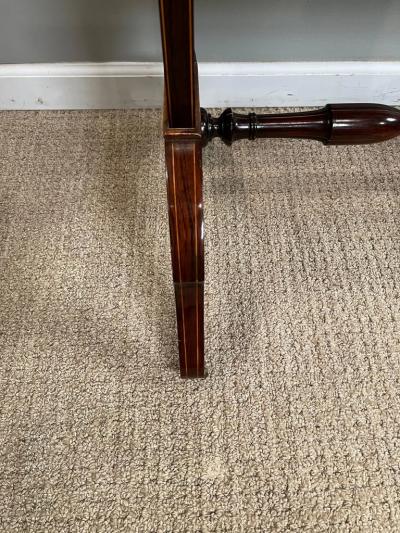 Napoleon III French Travel Fall Front Desk in Rosewood and Boxwood Veneer 1860s