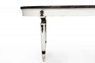 Napoleon III Ovular Dining Table with Nero Portoro Marble Top