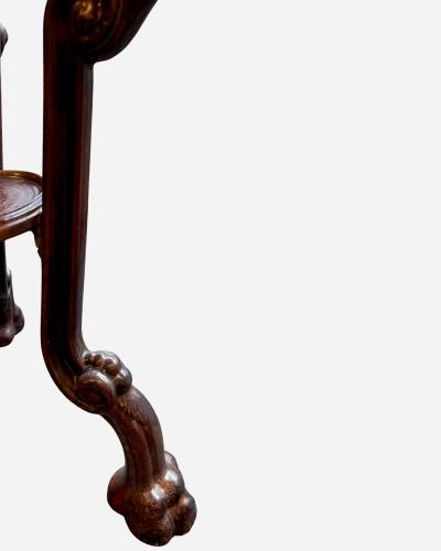 Napoleon III enamelled cast iron planter Japanese decor France circa 1880