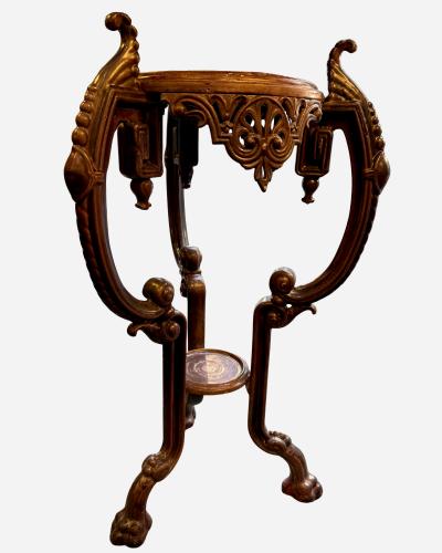 Napoleon III enamelled cast iron planter Japanese decor France circa 1880