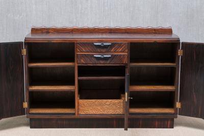 Napoleon Le Grand Napoleon Le Grand Attributed Amsterdam School Cabinet in Macassar Ebony 1920s