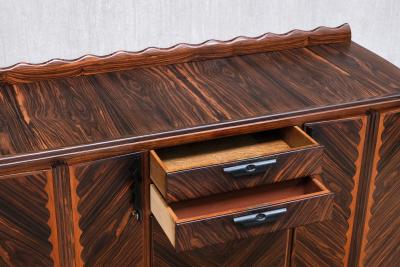 Napoleon Le Grand Napoleon Le Grand Attributed Amsterdam School Cabinet in Macassar Ebony 1920s