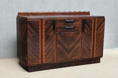 Napoleon Le Grand Napoleon Le Grand Attributed Amsterdam School Cabinet in Macassar Ebony 1920s