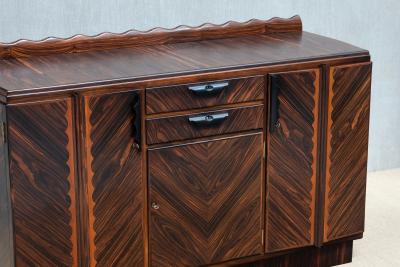 Napoleon Le Grand Napoleon Le Grand Attributed Amsterdam School Cabinet in Macassar Ebony 1920s
