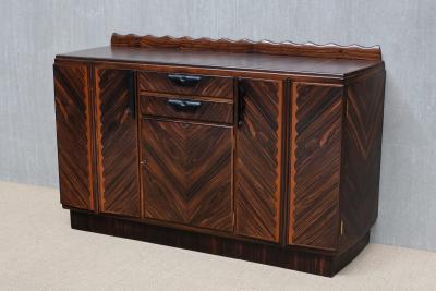 Napoleon Le Grand Napoleon Le Grand Attributed Amsterdam School Cabinet in Macassar Ebony 1920s