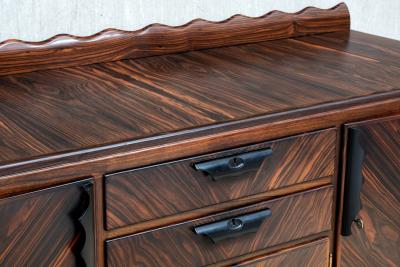 Napoleon Le Grand Napoleon Le Grand Attributed Amsterdam School Cabinet in Macassar Ebony 1920s