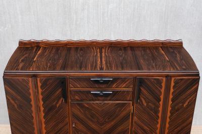 Napoleon Le Grand Napoleon Le Grand Attributed Amsterdam School Cabinet in Macassar Ebony 1920s