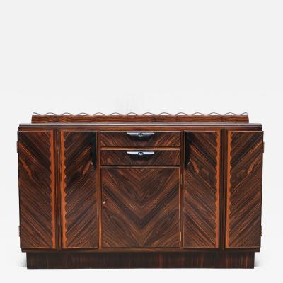 Napoleon Le Grand Napoleon Le Grand Attributed Amsterdam School Cabinet in Macassar Ebony 1920s