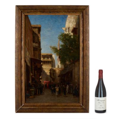 Narcisse Berch re Cairo Wedding Procession an Orientalist Painting by Narcisse Berch re