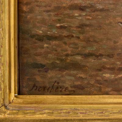 Narcisse Berch re Orientalist oil painting of a mosque in Cairo by Berch re