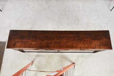 Narrow 18th c Well Patinated English Oak Sideboard