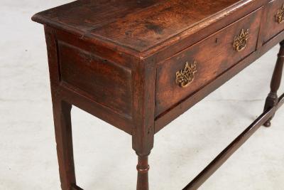 Narrow 18th c Well Patinated English Oak Sideboard
