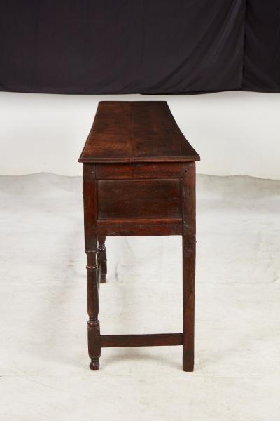 Narrow 18th c Well Patinated English Oak Sideboard