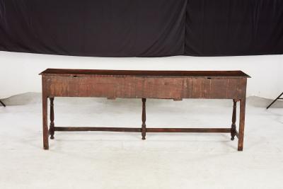 Narrow 18th c Well Patinated English Oak Sideboard