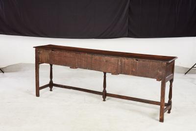 Narrow 18th c Well Patinated English Oak Sideboard
