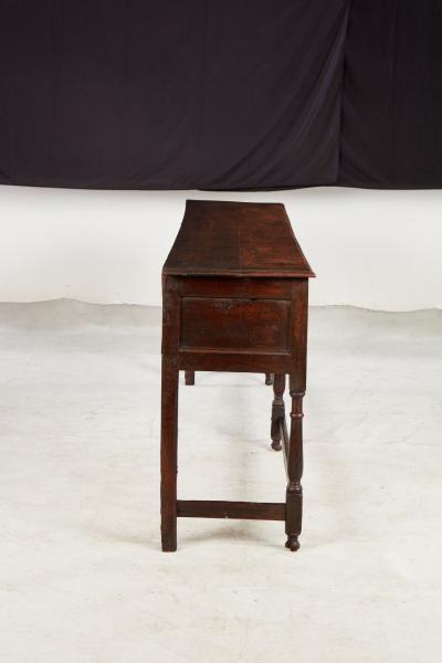 Narrow 18th c Well Patinated English Oak Sideboard