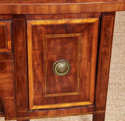 Narrow Georgian Mahogany and Satinwood Sideboard