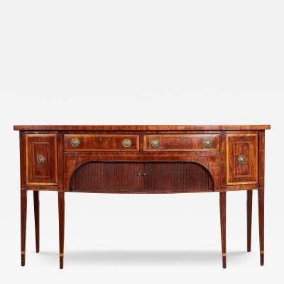 Narrow Georgian Mahogany and Satinwood Sideboard