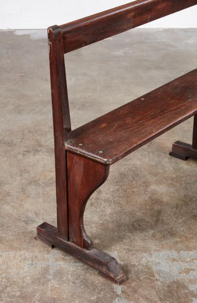 Narrow Oak Hall Bench