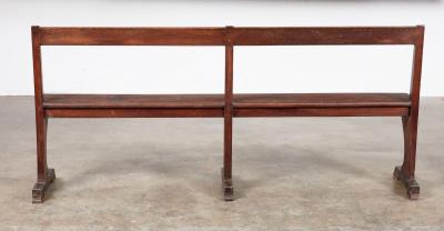Narrow Oak Hall Bench